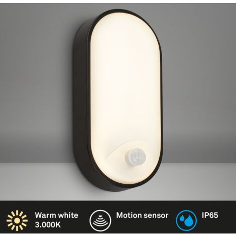 EGLO Lampada a muro LED per esterni Dreoli, lampada solare per esterni