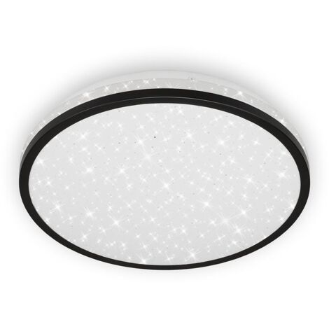 Lampada da bagno LED decorazione stellata interruttore a cavo 40W nero plastica Briloner