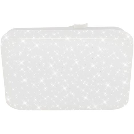 Plafoniere LED cielo stellato 8 W bianco metallo-plastica quadrato Briloner (1/5)