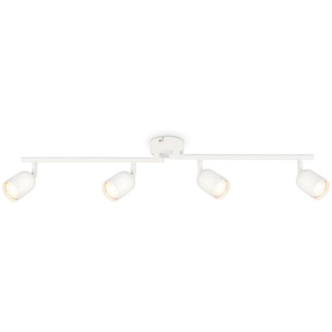 BRILONER Lampada da soffitto, orientabile, attacco GU10, bianco, 70,5 x 8 x 11 cm (1/5)