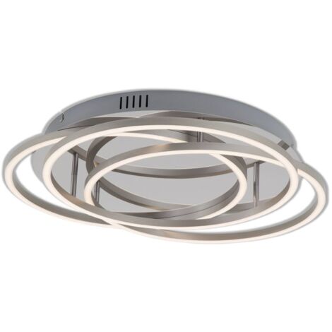 Lampada da soffitto a LED dimmerabile con funzione di memoria 56 W argento metallo-plastica Briloner (1/5)