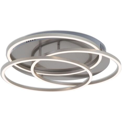Lampada da soffitto a LED dimmerabile con funzione memoria 56 W argento in metallo e plastica Briloner (1/5)