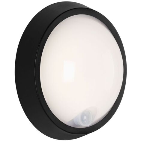 Lampada da esterno a LED con sensore di movimento IP44 12 W plastica nera Briloner