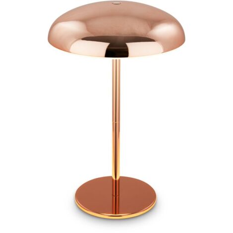 BRILONER - Lampada da tavolo LED senza fili IP44, touch, dimmerabile, batteria sostituibile, lampada da comodino, lettura, LED, campeggio, lampada a batteria, esterno, 9x8x15,5 cm, cromo opaco