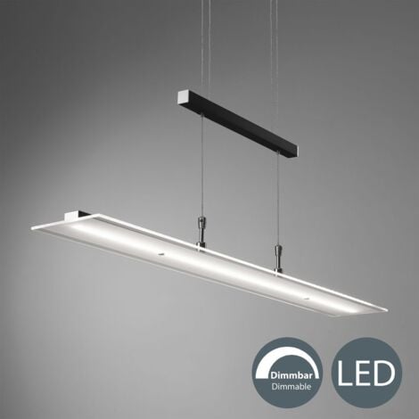 B.K.Licht Lampadario LED a sospensione, luce dimmerabile, lampada da  soffitto regolabile in altezza per cucina