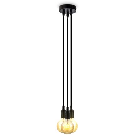 Lampada Apollo A Sospensione – Lanterna E27 In Alluminio Nero, IP44 Per Esterni/Interni, CE