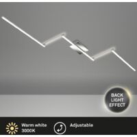 Lampada da soffitto a LED Lampada da soffitto a 5 luci bracci orientabili 24W alluminio Briloner