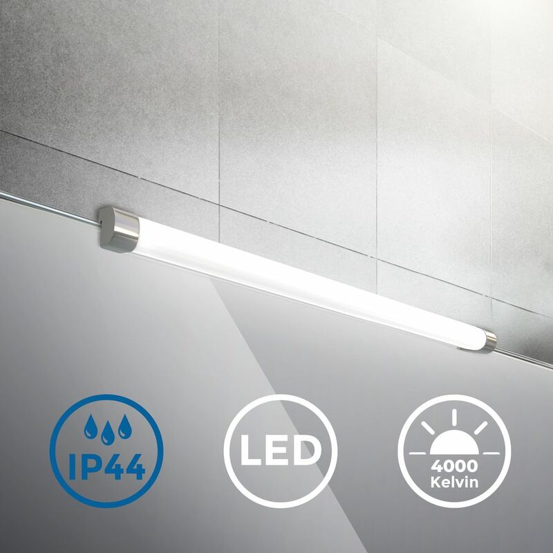 Lámpara espejo de baño LED IP44 10W 230V I Blanco frío 4000k 1200lm I pinza I Luz de tocador I Aplique iluminacuadros