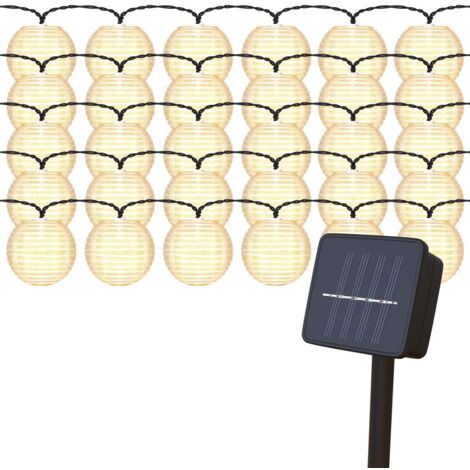 B.K.Licht cadena de luz solar para exterior I 6 metros 30 LEDs I cadena