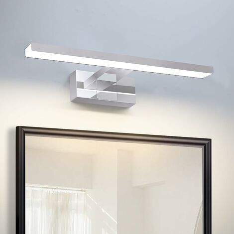 LED Spiegelleuchte 40cm IP44 230V 6Watt 540 Lumen Spiegelschrank Leuchte  Badezimmer Wand- und Aufbaumontage Beleuchtung für Schrank Spiegel Bad