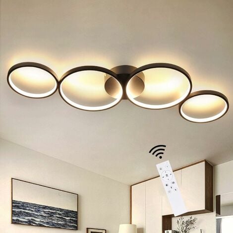 LED Design Decken ALU Leuchte Wohnzimmer Chrom Aluminium Lampe Büro Flur Küchen 
