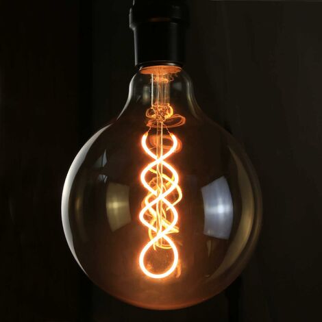 3x Vintage Filament LED Leuchtmittel 4W Kugel Glühfaden Retro Leuchten warm weiß 