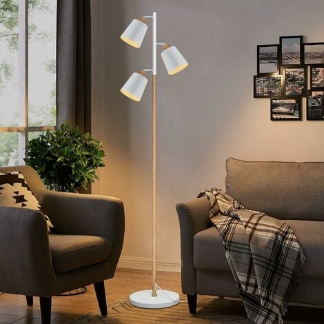 Brilliant Lampe Santy Stehleuchte schwarz/natur 1x Metall/Holz schwarz E27, A60, 52 W