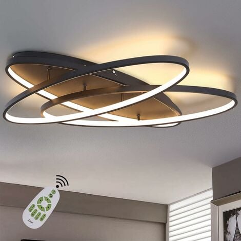 Modern 54W 88W LED Deckenleuchte Deckenlampe Wohnzimmer Beleuchtung Dimmbar FB 