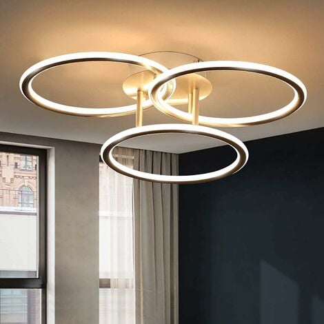 ZMH LED Deckenlampe Deckenleuchte Wohnzimmer-Modern Ringe Design