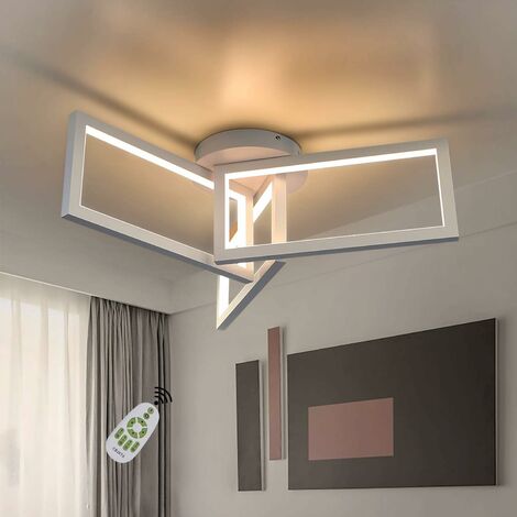 Dimmbar LED Deckenlampe mit Fernbedienung Flurlampe Deckenleuchte Wohnzimmer DHL 