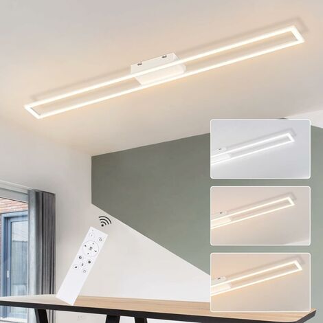 Qamra LED Deckenleuchte, Lampe Weiß Holz, Wohnzimmerlampe Rund 40cm,  Deckenlampe für Wohnzimmer Schlafzimmer Küche Flur Esszimmer 36W 4000K :  : Beleuchtung