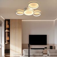 Decken Lampe 6 Watt LED Beleuchtung Wohnzimmer Licht Esszimmer Chrom rot Deko 