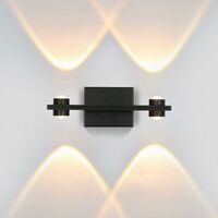 6W LED Wandleuchte Wandlampe Wandstrahler Flurlampe Innenleuchte Treppen Schwarz 