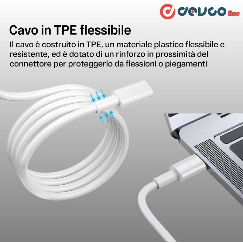 Cavo Usb Connettore Per Iphone E Usb-c 1 Metro - Devcoline At Cr