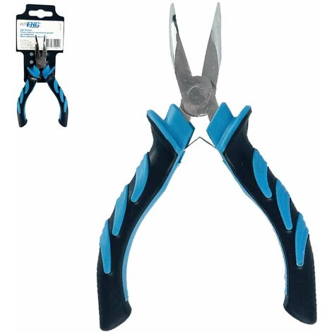 Pinza becchi mezzi-tondi piegati manico ergonomico antiscivolo 150mm -UM 30 PP15 (1/2)