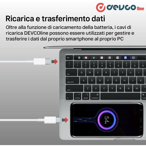 Cavo Usb Connettore Per Iphone E Usb-c 1 Metro - Devcoline At Cr