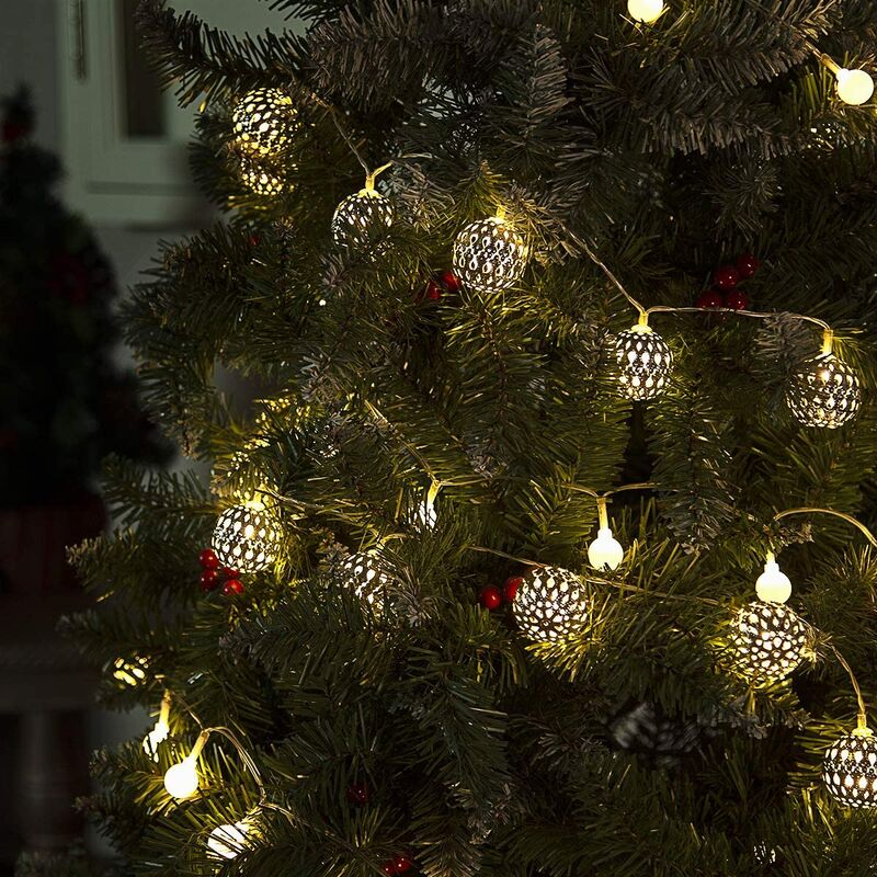 Licorne Fée Lumières Or Blanc Guirlande DEL String Noël Festif Noël Decor 