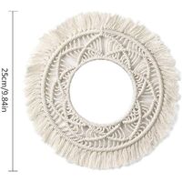 Miroir Mural Vintage Decoratif Decoration De Cadre Photo Miroir En Macrame Boheme Decor De Miroir Rond Miroir Mural Vintage Decoratif Decoration De Cadre Photo Miroir En Macrame Boheme Decor De Miroir Rond