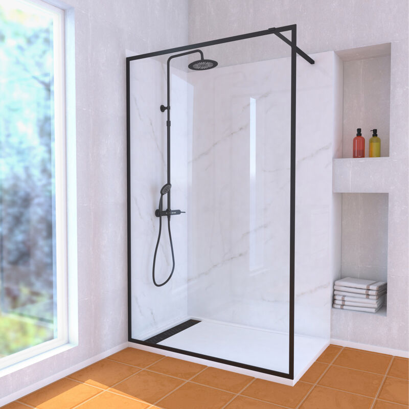 Plato De Ducha Alma Slate Moka Rectangular 140x80 | Acquabel