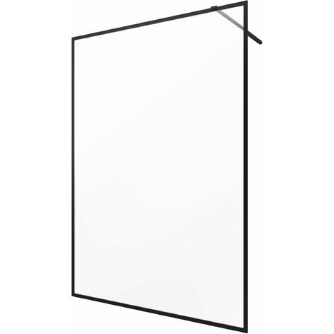 Mampara de Ducha 140x200 cm - Estructura negra mate - DARK CONTOURING