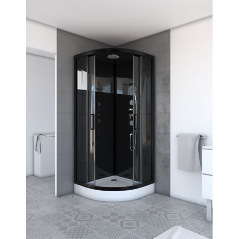 CABINA DUCHA 1/4 CIRCULO 90X90X215CM- MIRROR SPACE ROUND
