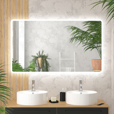 Reversible IP24 LED Espejo - 120x70cm GO RECTANGULAR LED 120