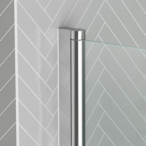 Mampara de bañera abatible - Toallero 70x120cm - Perfil Cromado -ELEMENTARY