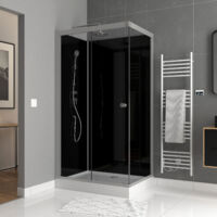 Cabina ducha rectangular 110x80x230 cm - estructura de aluminio lacado - SHADOW CORNER