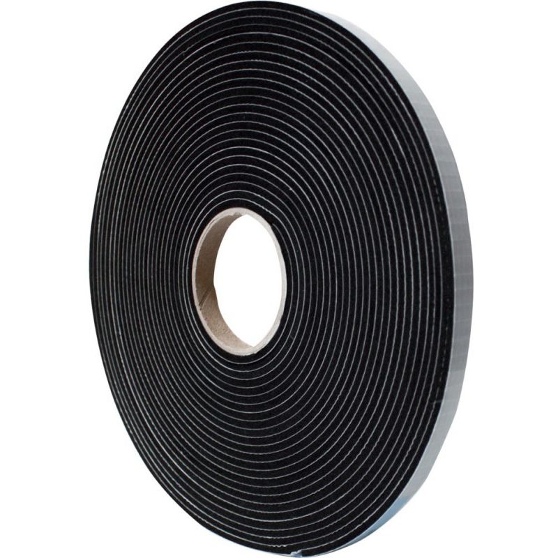 Espuma adhesiva de caucho negro epdm 40x3mm longitud 10m