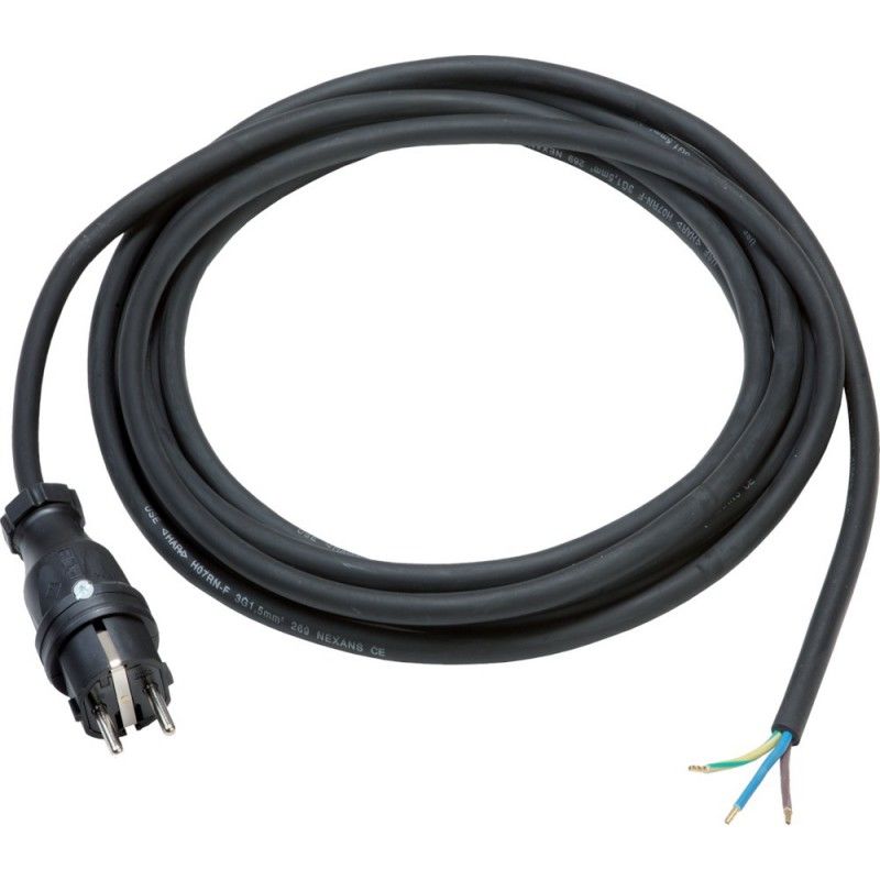 Aigostar - Cable alargador de 3 Metros, hasta 3680W, protección Infantil,  Enchufe 16A/250V, Toma de Corriente 2P+E, Cable de Tipo H05VV-F 3G1.5mm².