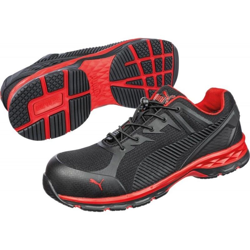 Zapatos de seguridad 643890 S1P ESD negro rojo Talla 46 Puma