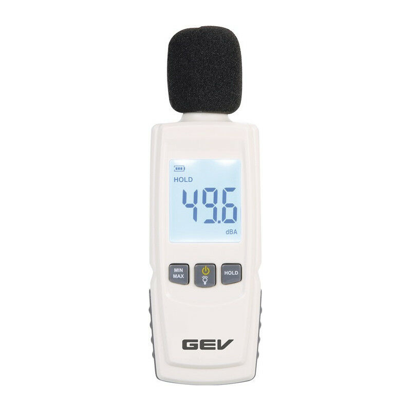 Medidor de decibelios: medidor de nivel de sonido digital, medidor de nivel  de sonido, medidor portátil db 30 – 130 dB (A) dB con pantalla LCD, medidor  de ruido MAX/MIN medidor de