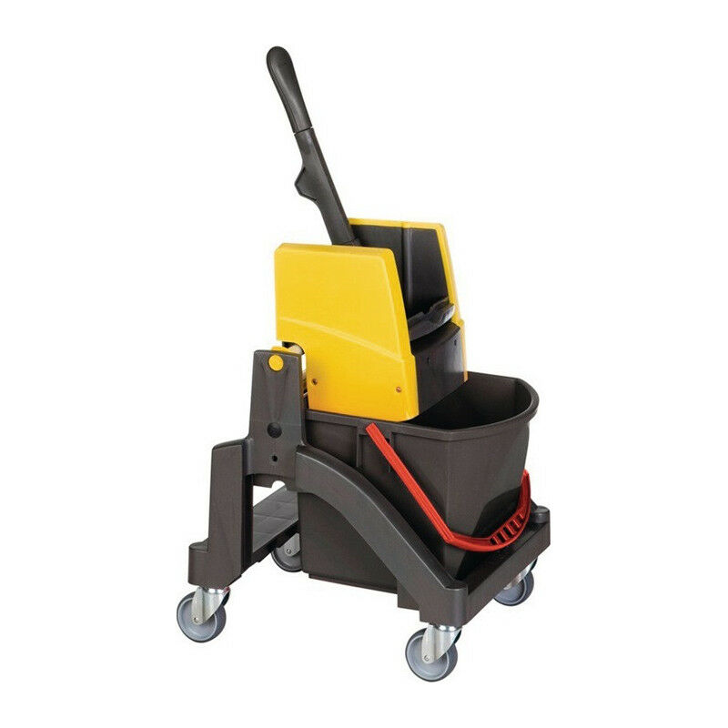 Floor Mop Turbo Wiper Mop Set con almohadillas de microfibra de 3 piezas y  cubo fácil de escurrir Limpieza de pisos lavable