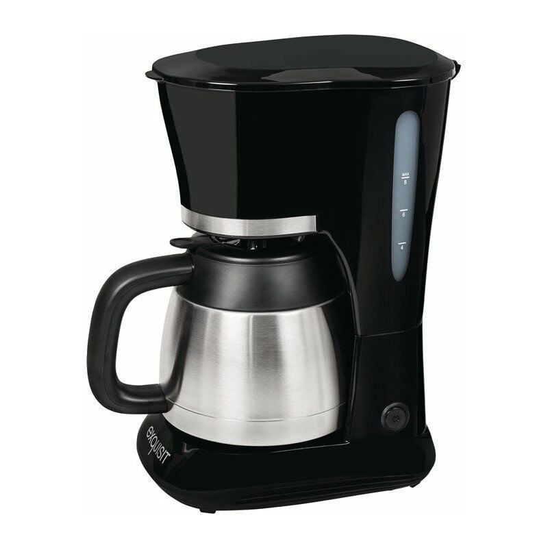 Cafetera KA 6501 negra 800 W jarra termo negra, decoracion VA 1l 4-8 tazas