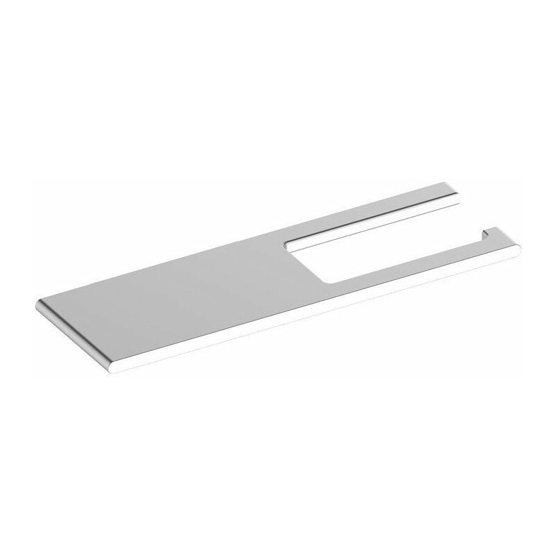 Keuco Portarrollos De papel anodizado plateado con estante para cuarto baño y aseo invitados 400 papier toilette edition forme ouverte avec en aluminium anodisé