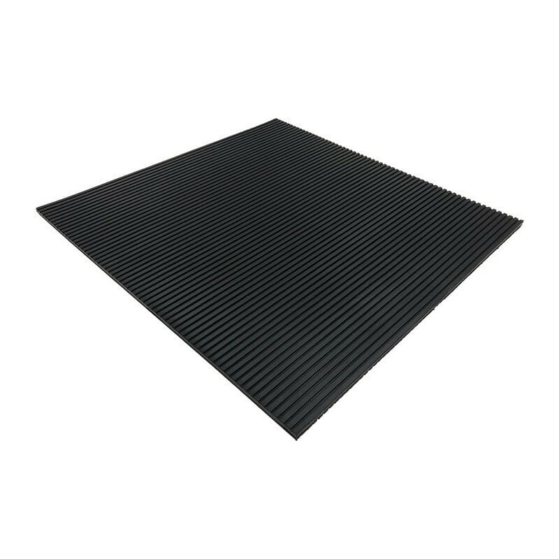 PAVIMENTO DE GOMA PARA GIMNASIO SBR 1,00 M NEGRA. 15,00x1,00 m y 3 mm  espesor