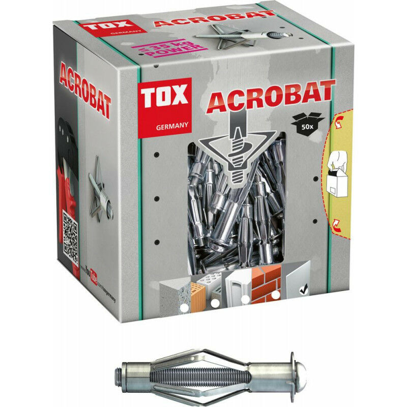 Tox Taco Hueco acrobat m6 37 mm 25 piezas 035101111 tobillo para la metal m637