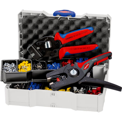 KNIPEX 97 90 15 Surtido de crimpado para punteras huecas 265 mm