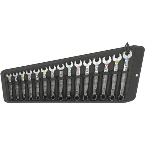 Wera 6003 Joker Set 15 llaves fijas mixtas negras compactas