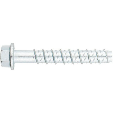 Tornillo de hormigón Zn Cabeza hexagonal Ø 6 x 60 (por 100)