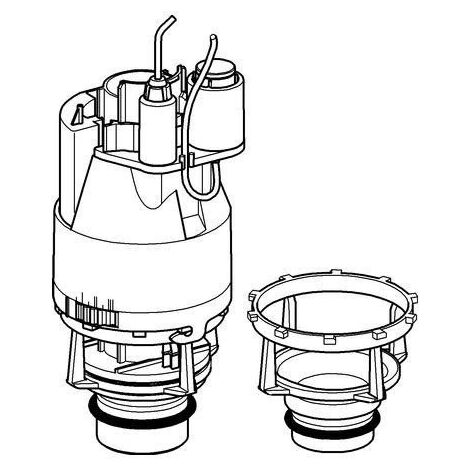 Válvula de drenaje GROHE Dual Flush 42265 para lavar neumáticos de ...