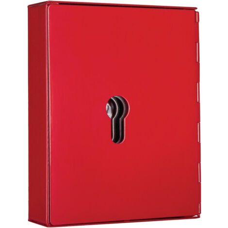 Caja de llaves NS 2 PHZ H150xW120xD34mm chapa de acero rojo carmín nº gancho 2 FORMATO