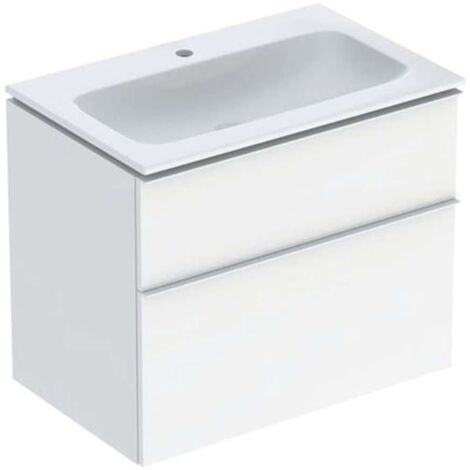 Geberit Waschtischunterschrank iCon 750x630x480mm m Möbel-WT we hochglanz/Gr (1/2)
