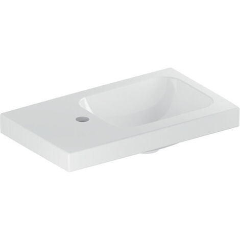 Geberit Handwaschbecken iCon Light 530x310mm m Abl. o ÜL m HL links weiß (1/3)